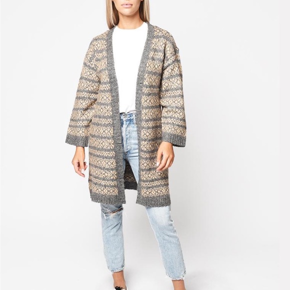 NWT Anthropologie BB Dakota Women’s To Be Fair Isle Cardigan Size M - Picture 1 of 10